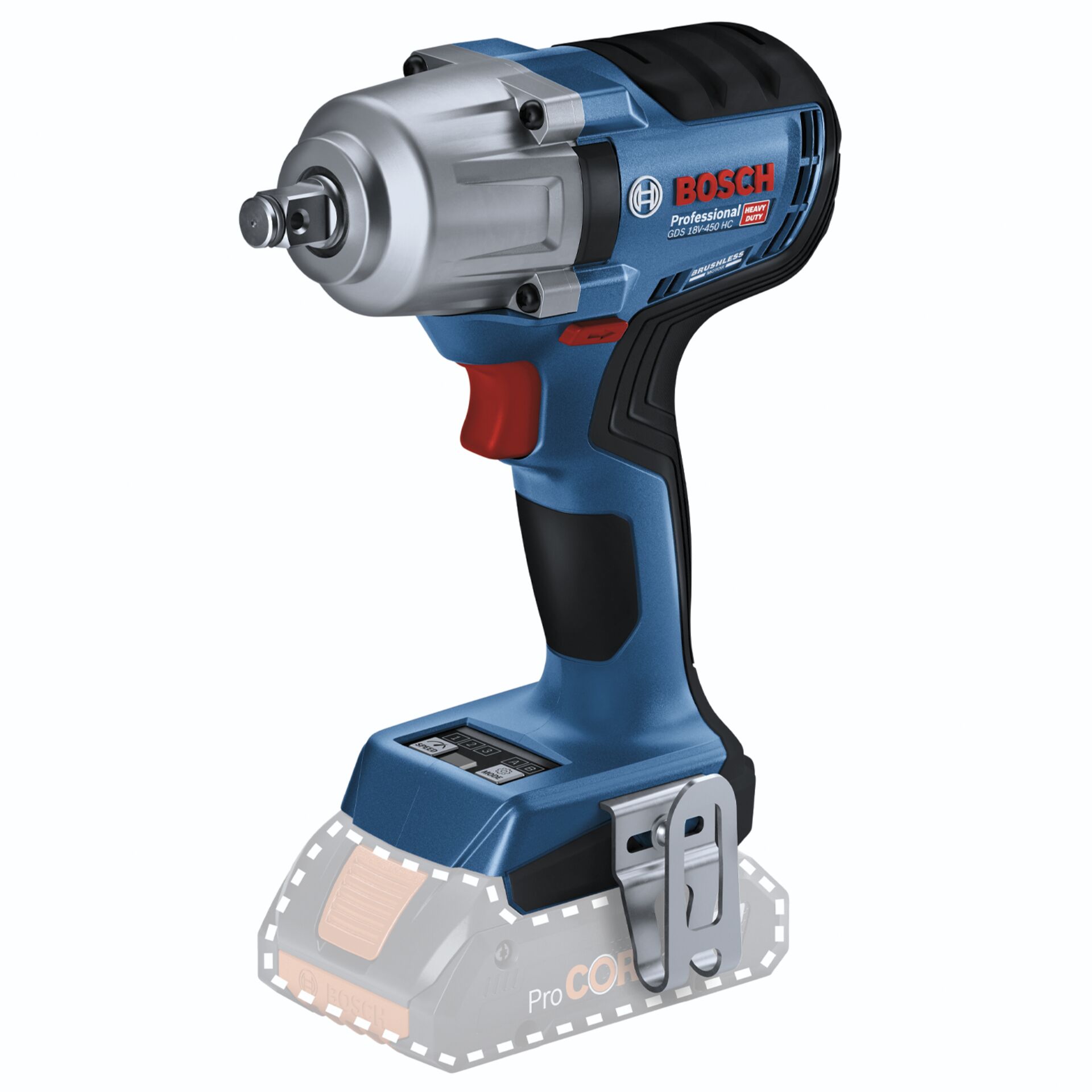 Bosch GDS 18V-450 HC Professional Slagnøgle 18V Batteri og lader ikke inkluderet