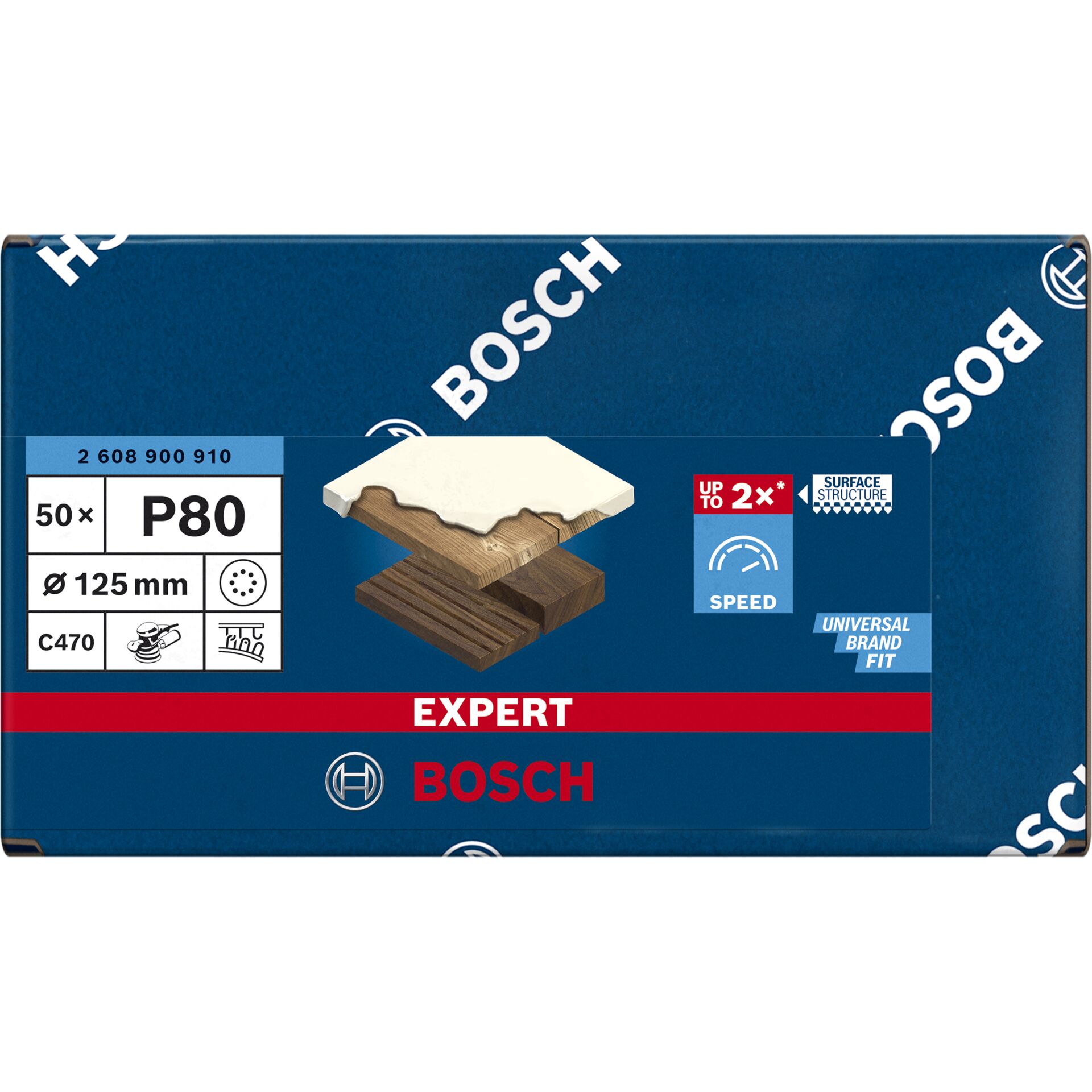 Bosch Schleifblad C470 125Mm K80 50X Expert