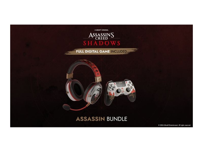 Lexip - Assassin Bundle - headset - 3.5 mm jack - with Ubisoft controller and Assassin's Creed Shadows