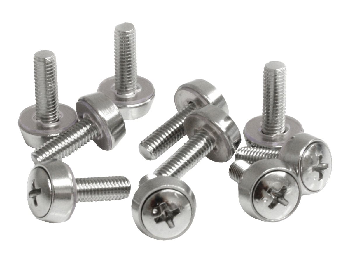 StarTech.com M5 x 12mm - Screws - 100 Pack - M5 Mounting Screws for Server Rack & Cabinet (CABSCREWSM5) Skruesæt Sølv