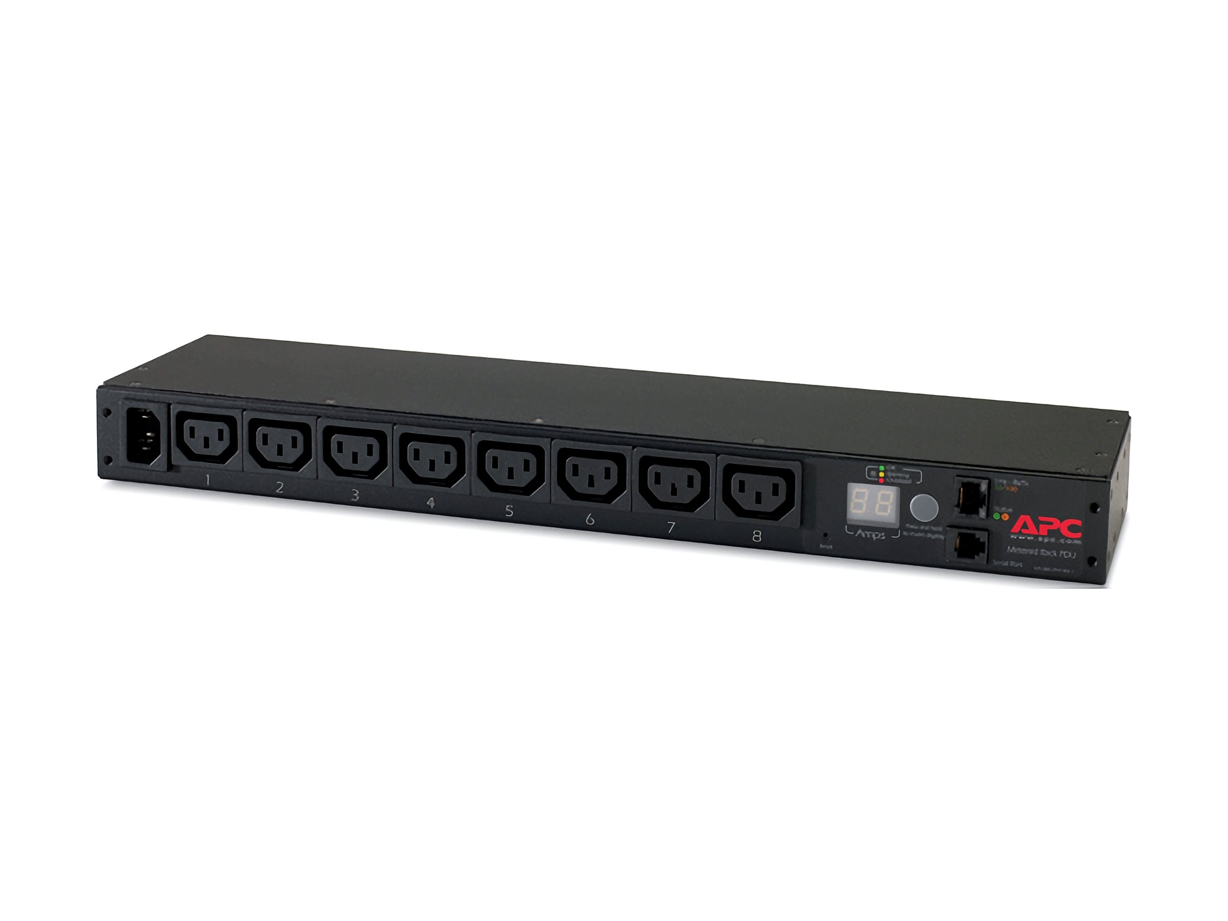 APC Metered Rack PDU AP7820B Strømfordelingsenhed 8-stik 12A Sort 1.98m
