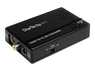 StarTech.com Composite and S-Video to VGA Video Scan Converter - composite to VGA - scan Converter - s-Video to VGA (VID2VGATV2) Video transformer