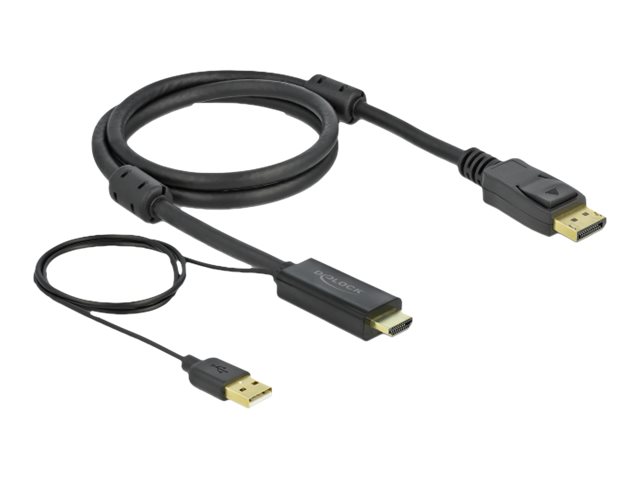 DeLOCK HDMI to DisplayPort cable 4K 30 Hz 1 m