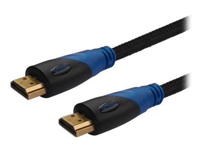 SAVIO CL-49 HDMI-kabel med Ethernet 5m Sort Blå