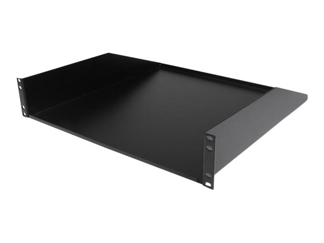 StarTech.com 2U Heavy Duty Server Rack Mount Shelf - 125lbs - 18in Deep Steel Universal Cantilever Tray for 19" AV/ Network Equipment Rack