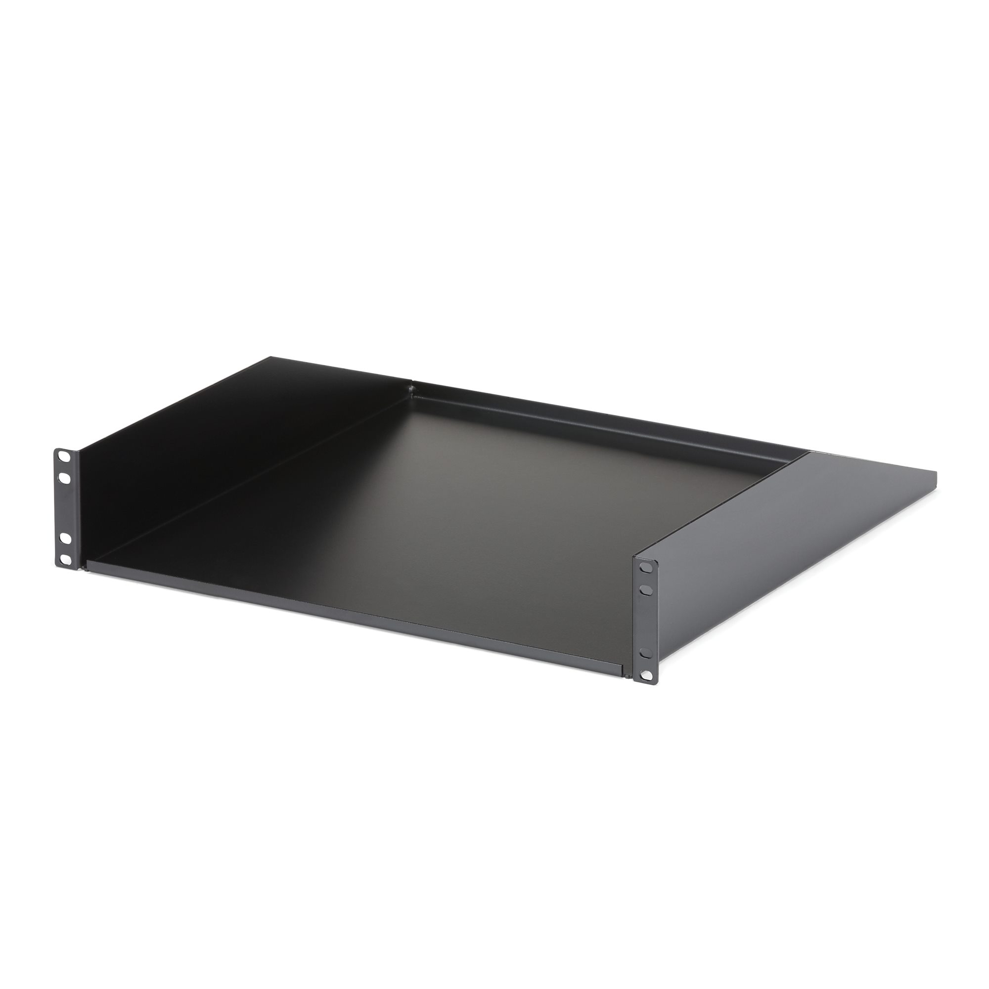 StarTech.com 2U Heavy Duty Server Rack Mount Shelf - 125lbs - 18in Deep Steel Universal Cantilever Tray for 19" AV/ Network Equipment Rack