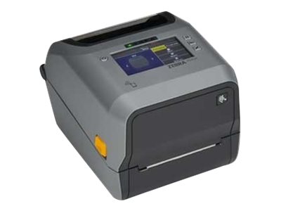 Zebra ZD621t - Etiketprinter - termo transfer - Rulle (11,8 cm) - 300 dpi - op til 152 mm/sek. - USB 2.0, LAN, seriel, USB vært - skærer - grå