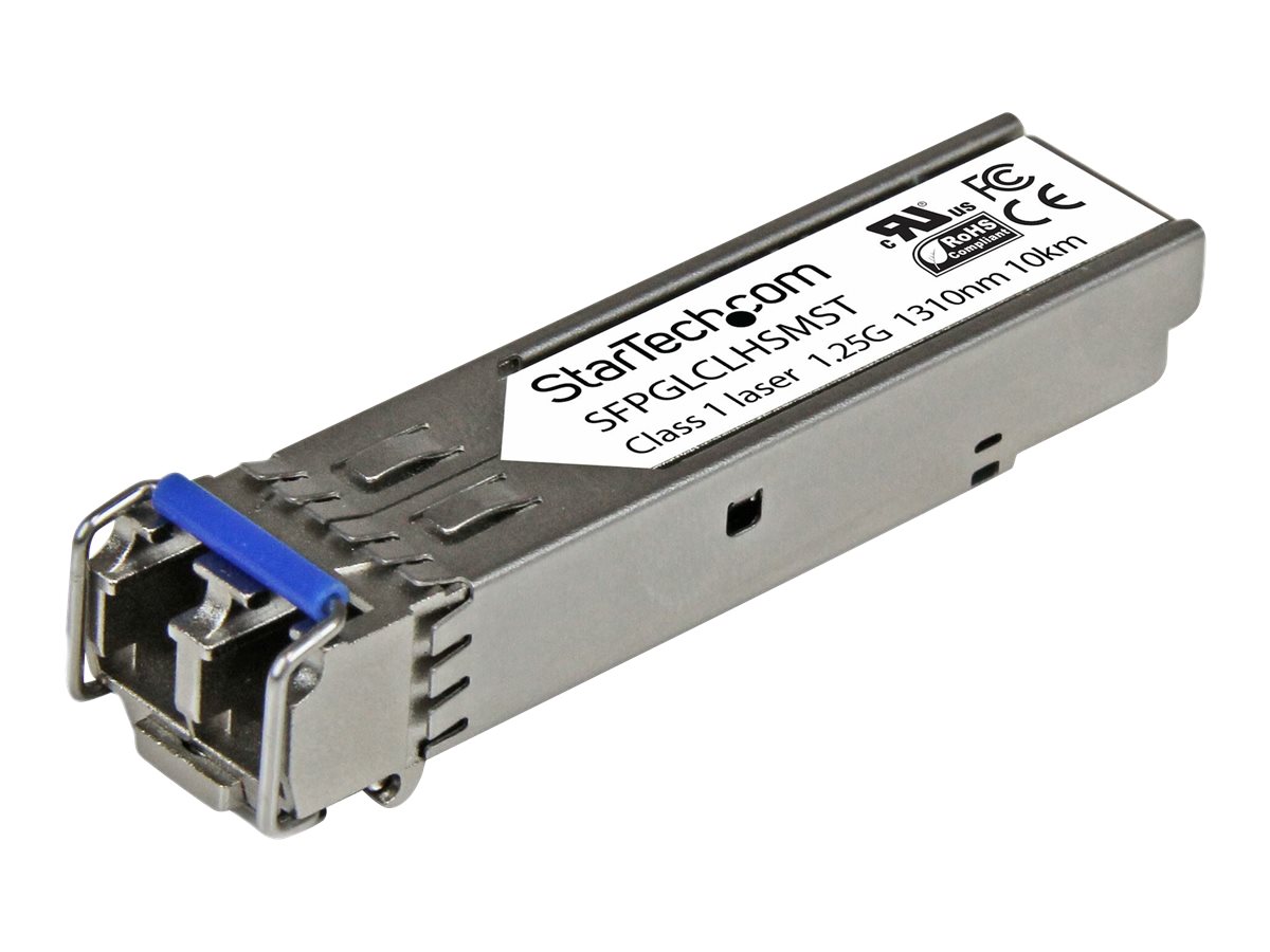 Startech Cisco GLC-LH-SM Compatible SFP Module, 1000BASE-LX/LH, 1GE Gigabit Ethernet SFP, LC Connector, 10km, 1310nm, Cisco IE3400, IE3300, IE3200, Mini GBIC Transceiver SFP Module - Lifetime Warranty (SFPGLCLHSMST) - SFP (mini-GBIC) transceiver modul - 1GbE - 1000Base-LH - LC enkelttilstand - op til 10 km - 1310 nm - for P/N: ET91000SFP2, ET91000SFP2C, IES101002SFP, MCM1110SFP, PEX1000SFP2