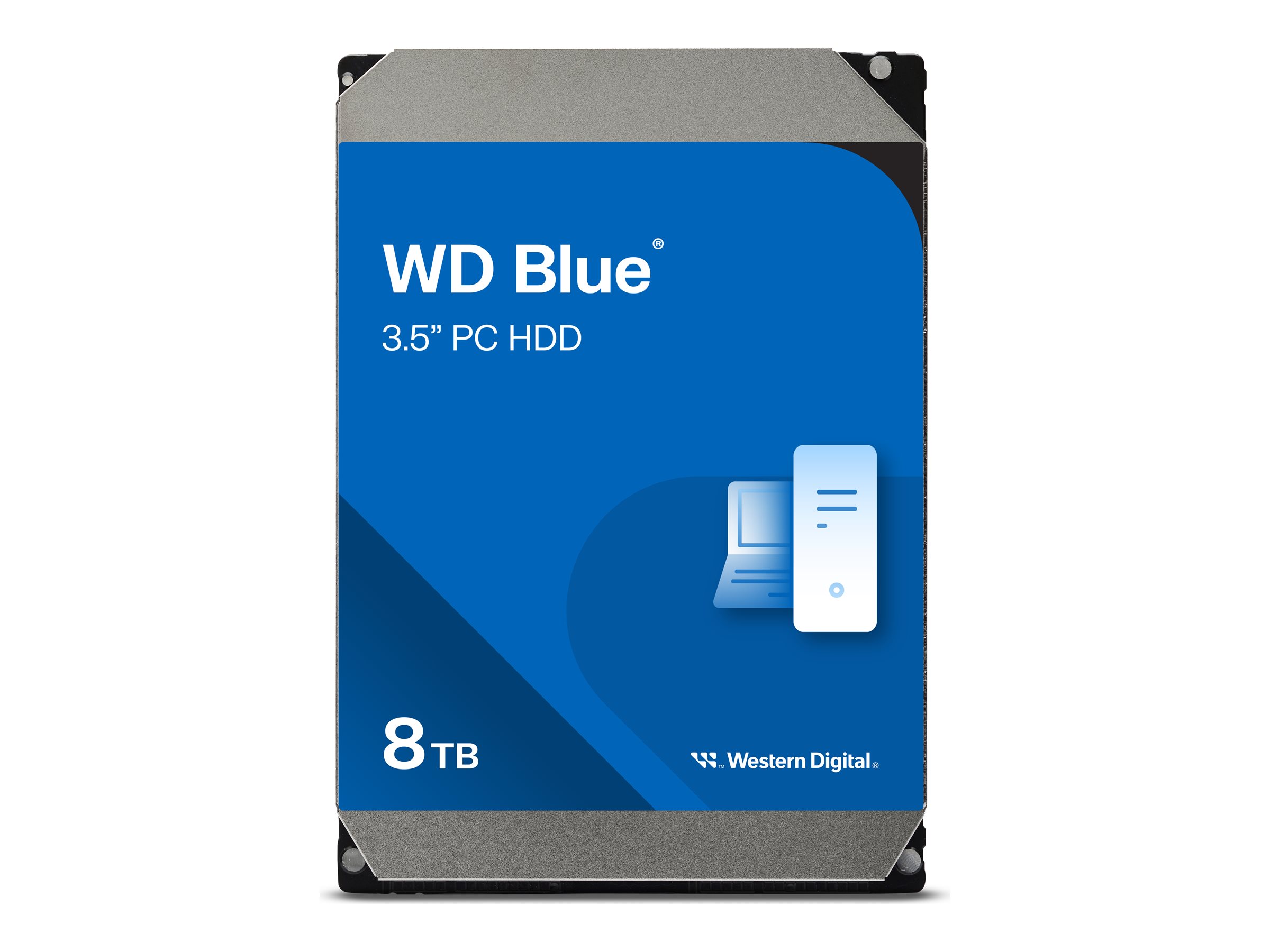 WD Blue Harddisk WD80EAAZ 8TB 3.5" Serial ATA-600 5640rpm