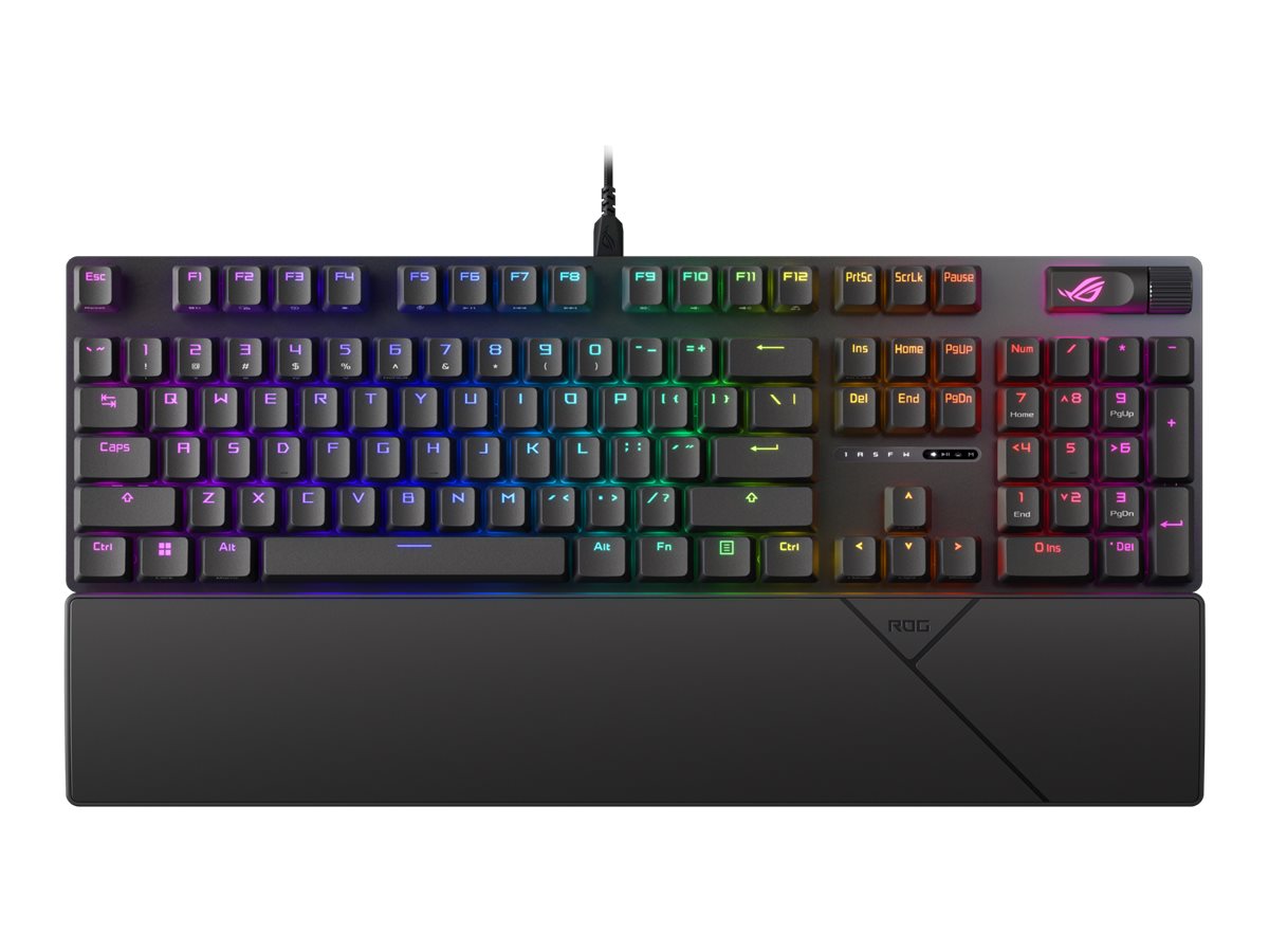 ASUS ROG STRIX SCOPE II RGB Gaming Keyboard ROG NX Snow Mechanical Switches PBT Keycaps Tastatur - GEEKD.dk