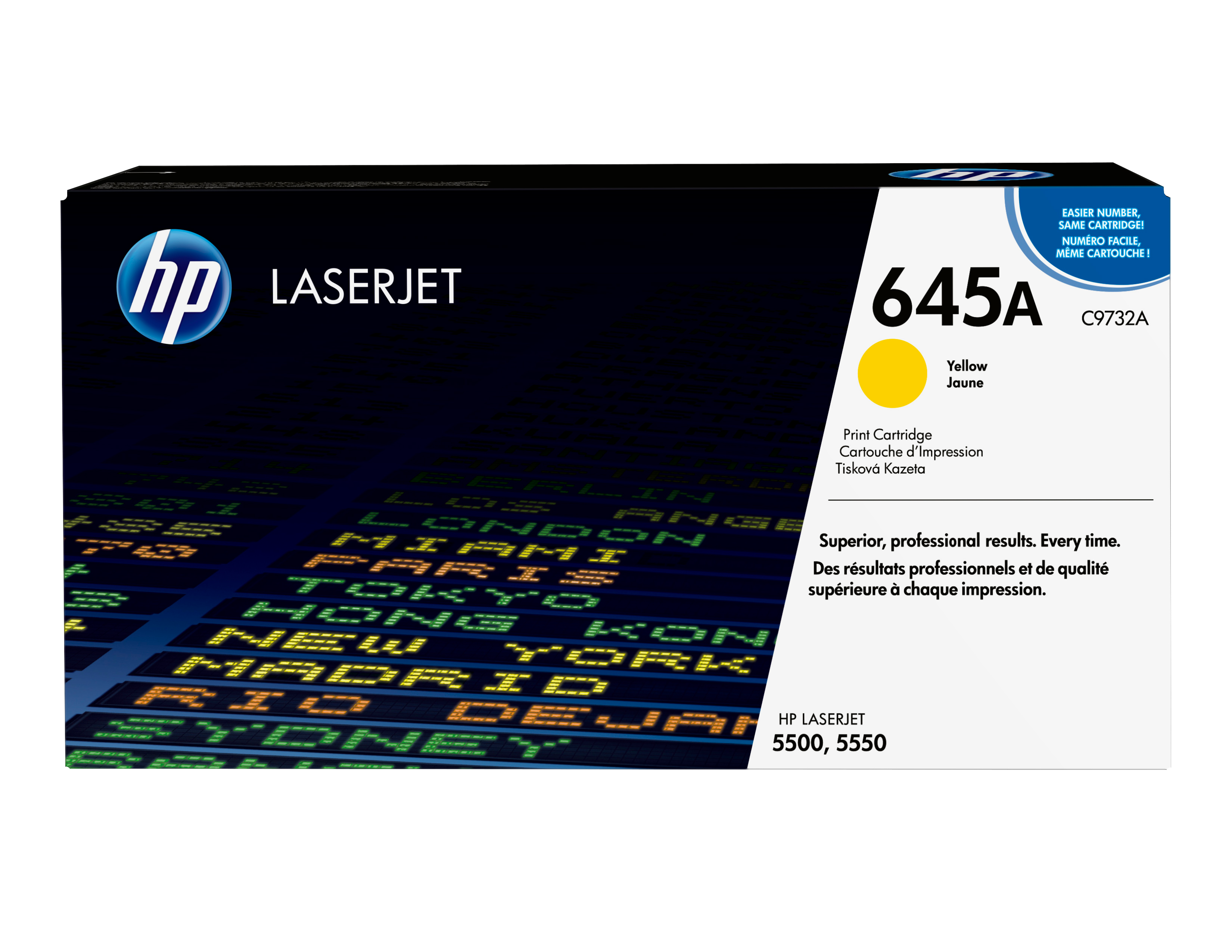 HP HP 645A Tonerkassette Gul C9732A Modsvarer: N/A
