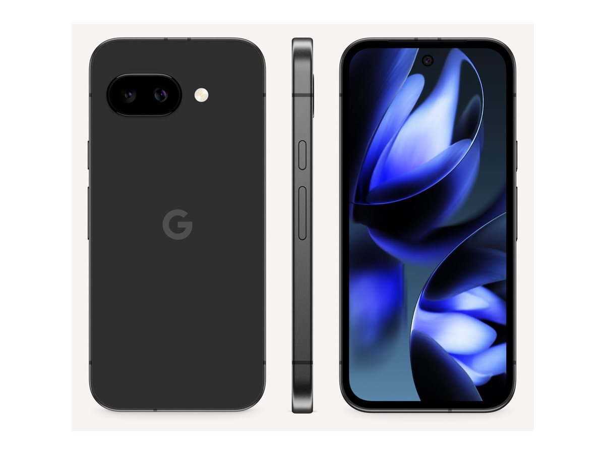 Google Pixel 9A - 5G smartphone - dual-SIM - RAM 8 GB / Intern hukommelse 128 GB - pOLED display - 6.3 - 2424 x 1080 pixels (120 Hz) - 2x bagkameraer 48 MP, 13 MP - front camera 13 MP - obsidian
