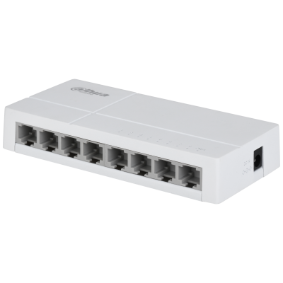 Dahua Technology PoE DH-SF1008L Ikke administreret Fast Ethernet (10/100) Strøm over Ethernet (PoE) Desktop Lys grå