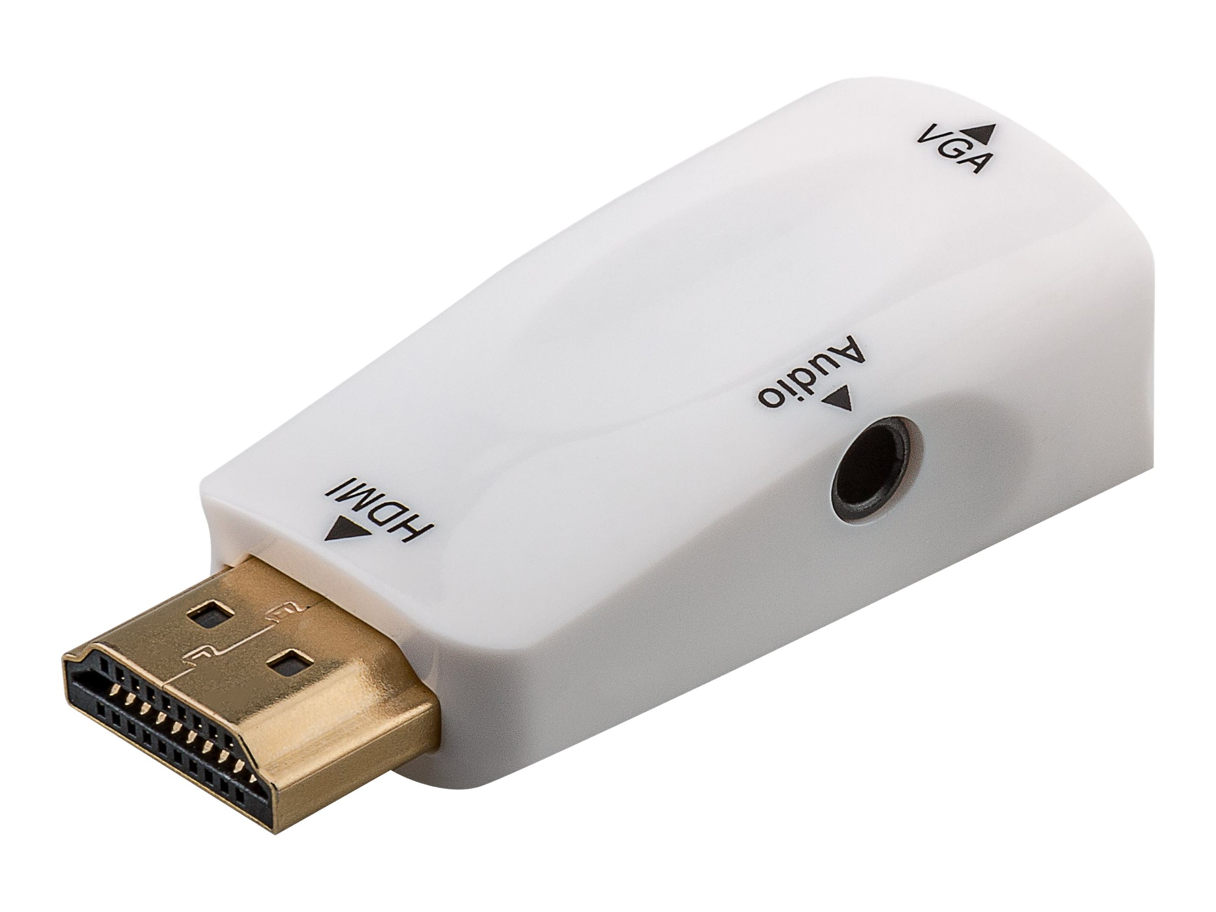 Pro Compact HDMI™/VGA adapter incl. audio gold-plated