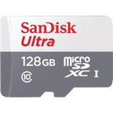 SanDisk Ultra - Flashhukommelseskort - 128 GB - A1 / UHS Class 1 / Class10 - microSDXC UHS-I