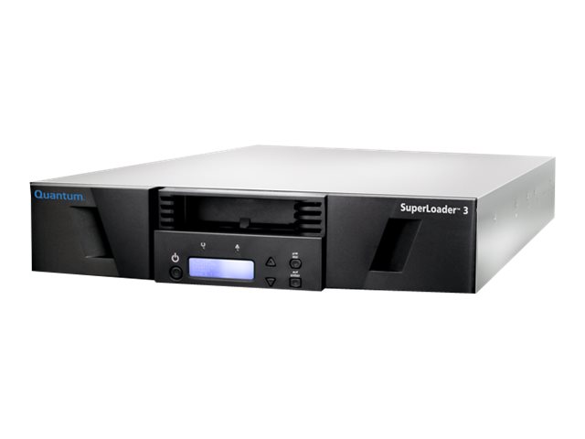 Quantum SuperLoader 3 with (Model C) drive(s) - Bånd-autoloader - 192 TB / 480 TB - udvidelsesenheder: 16 - LTO Ultrium (12 TB / 30 TB) - Ultrium 8 - SAS-2 - rackversion - 2U - stregkodelæser