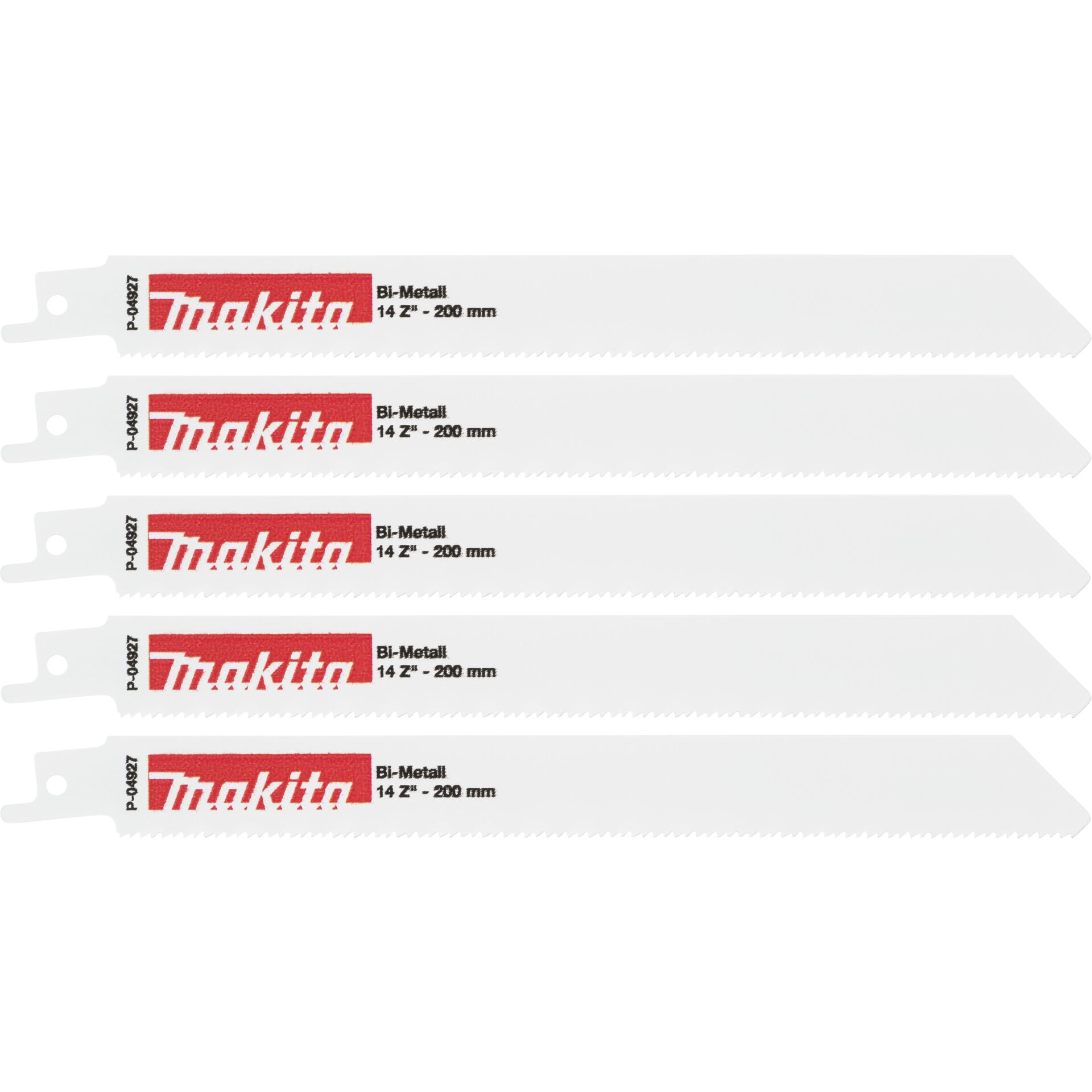 Makita Saber Saw Blade - for metal stainless steel non-ferrous metal steel pipes - 5 pieces