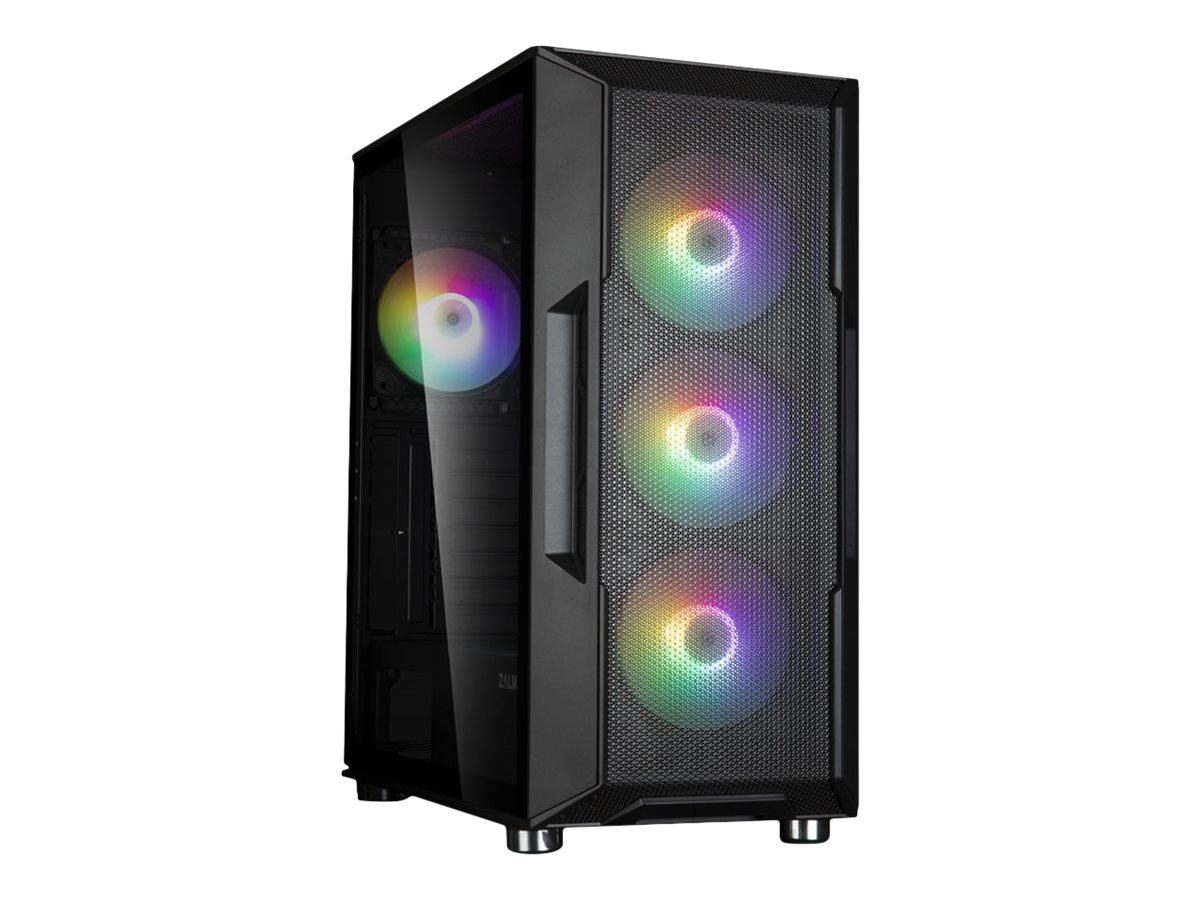 Zalman i3 NEO - Mid tower - ATX - sidepanel med vindue (hærdet glas) - ingen strømforsyning - hvid - USB/Lyd