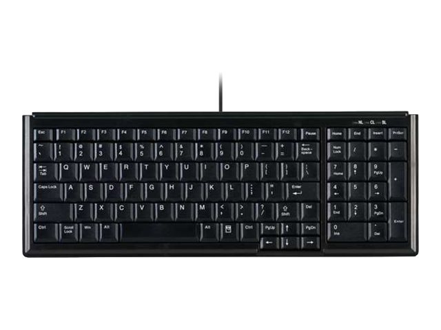 Cherry Active Key AK-7000 - keyboard - G - Tastatur - Tysk - Sort