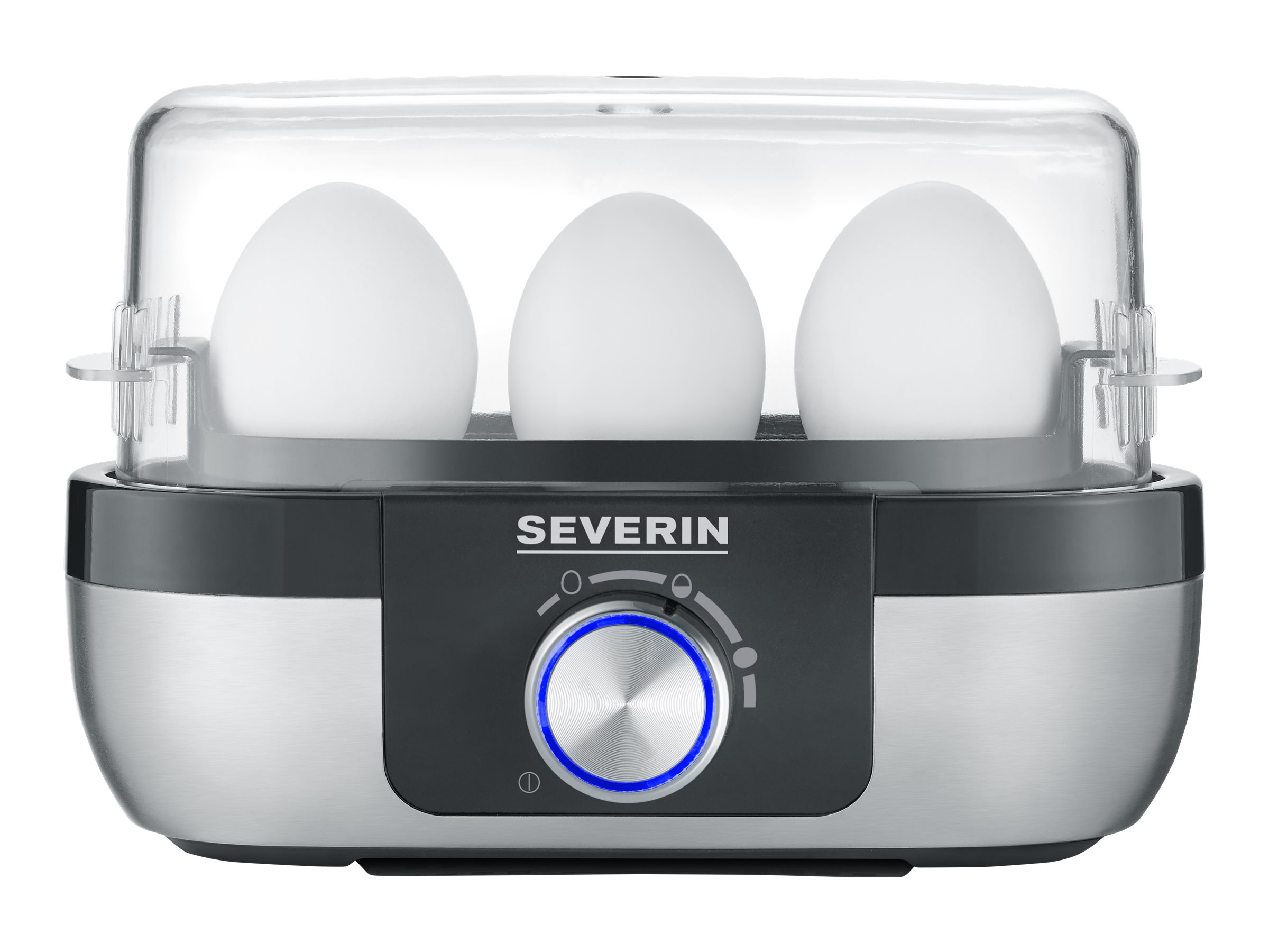 Severin Severin EK 3163 Premium æggekoger 1-3 æg Sort-sølv