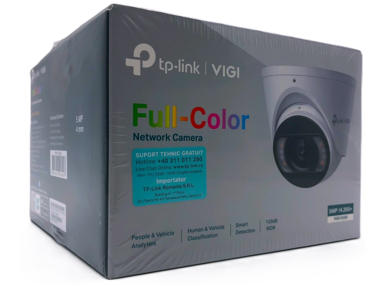 Overvågningskamera TP-Link VIGI C445 turret 4 MP, inde/ude, loft/væg