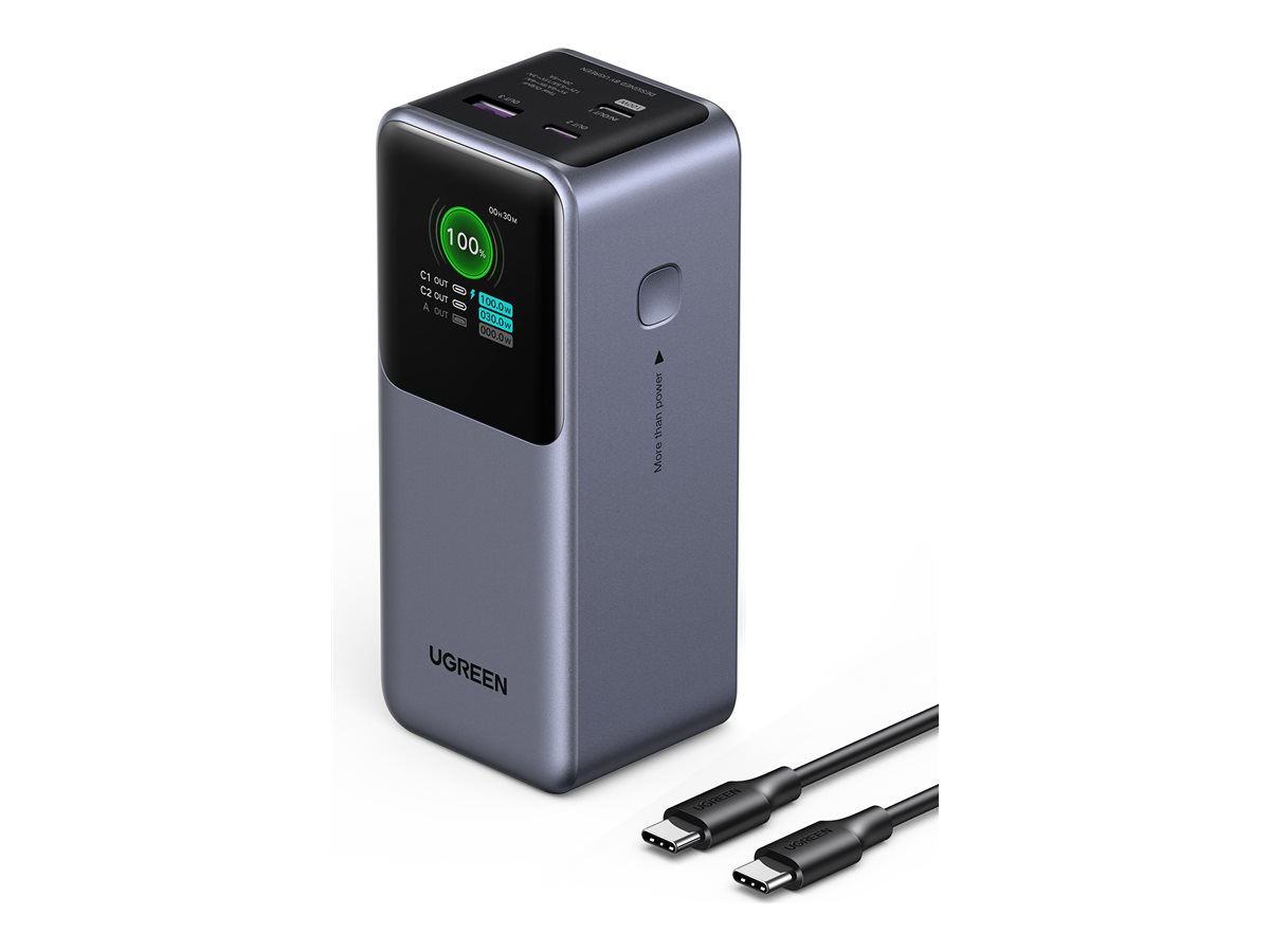 UGREEN 130w Fast Charging Power Bank Powerbank - Grå - 20000 mAh