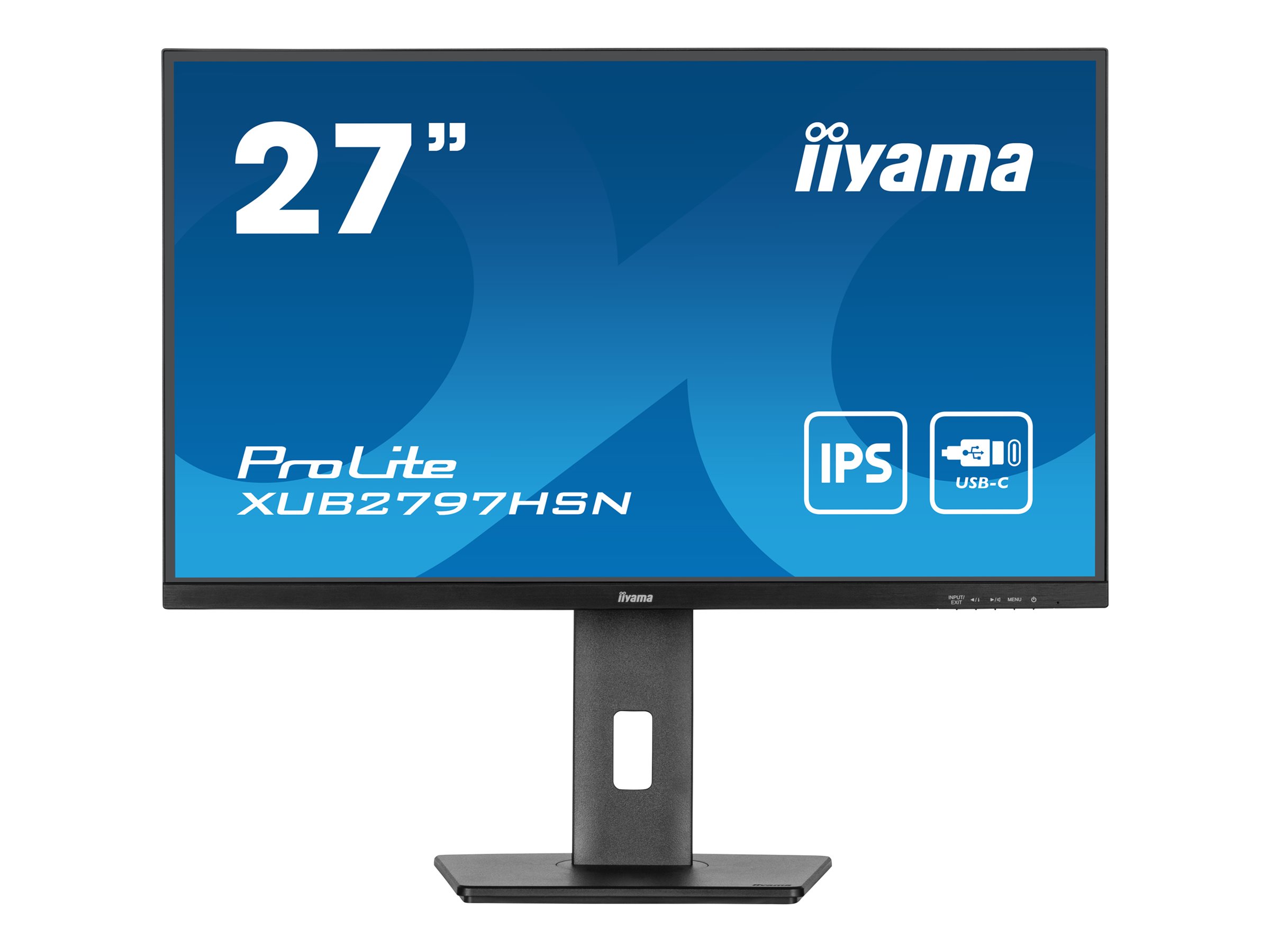 iiyama ProLite XUB2797HSN-B2 27" 1920 x 1080 (Full HD) HDMI DisplayPort USB-C 100Hz Dockingskærm