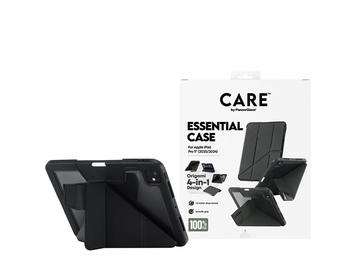 PanzerGlass CARE™ by ®™ by Essential Case Black iPad Pro 11" (2024-2025) Beskyttelsescover Sort Apple 11-inch iPad Pro (M4)
