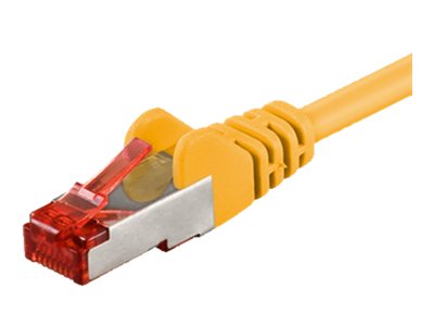 goobay CAT 6 Kabel med afskærmning med folie og kobberfletning (SFTP 7.5m Netværkskabel Yellow