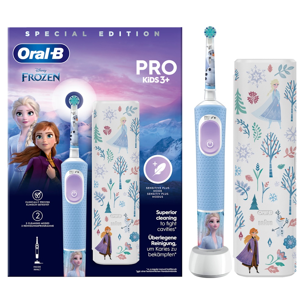 Oral-B Vitality Pro Kids 3+ med Etui Elektrisk tandbørste Disney Frozen