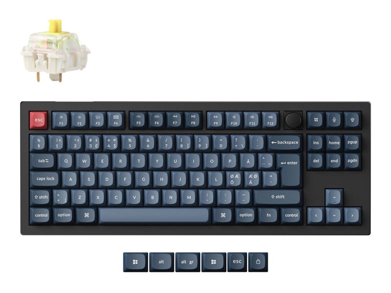 Keychron V3 Max Tastatur Mekanisk RGB Trådløs Kablet Nordisk billede