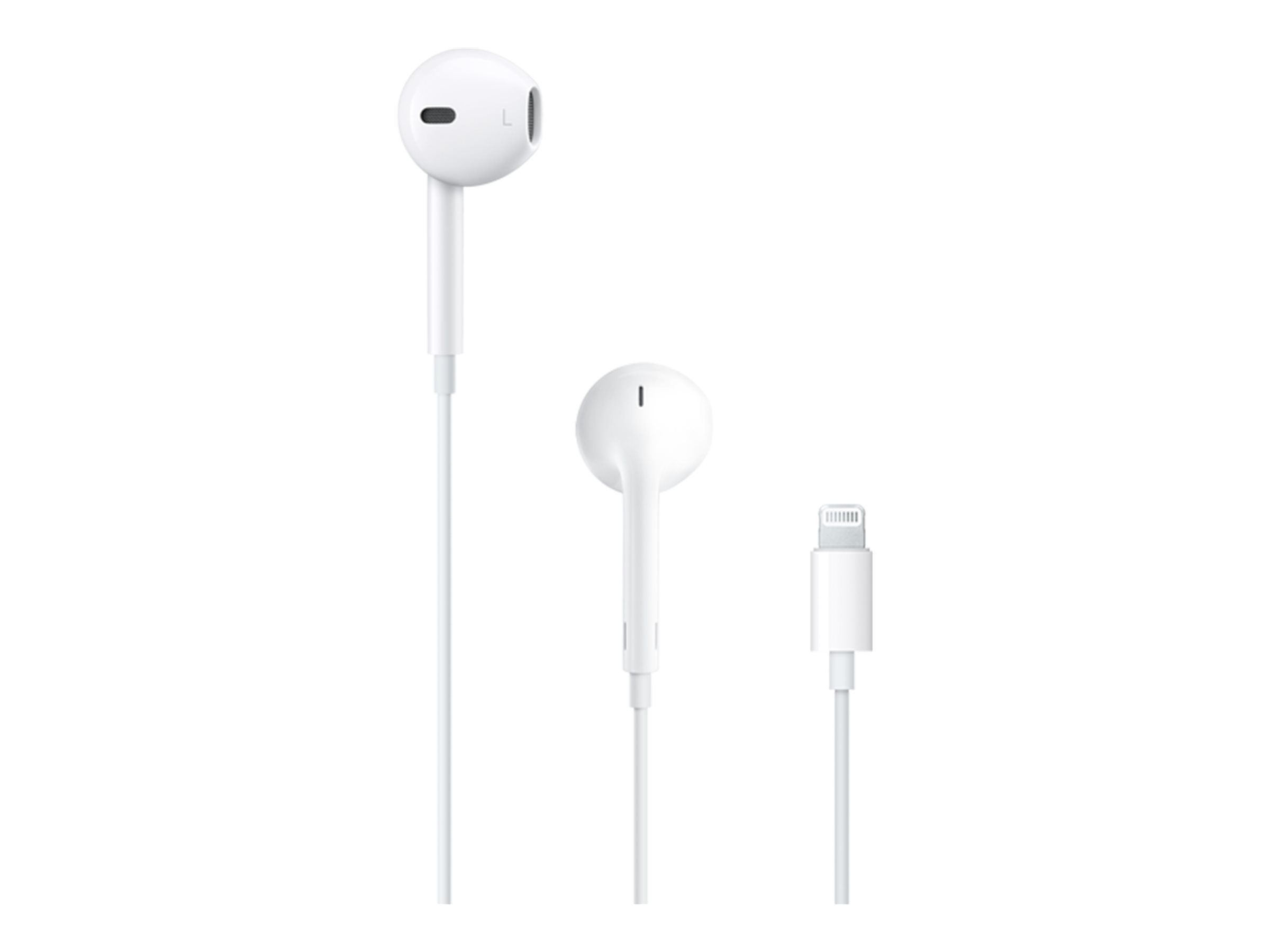 Høretelefoner med mikrofon Apple EarPods - Lightning, hvid