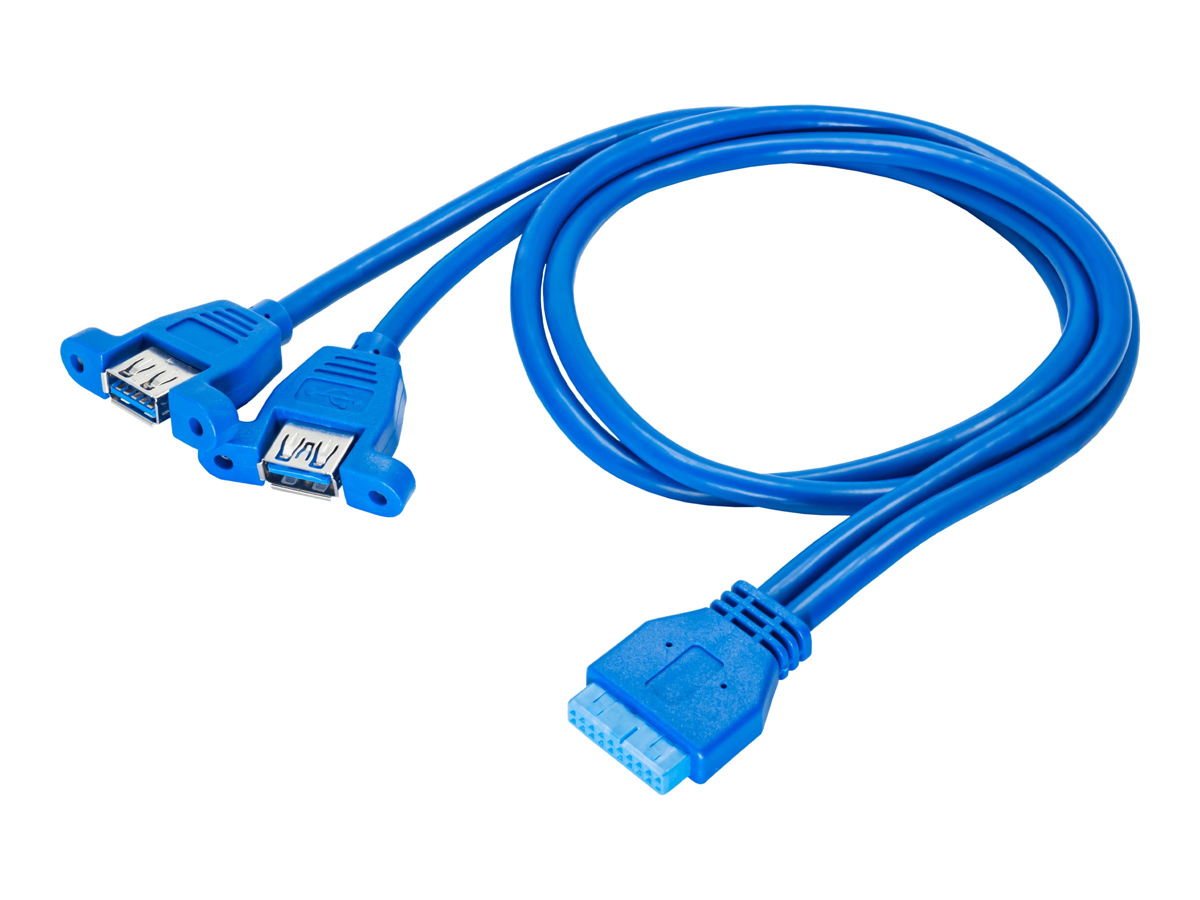 Akyga - USB-adapter - 19 pin USB 3.0 samlekasse (hun) til USB Type A (han) - USB 3.0 - 65 cm