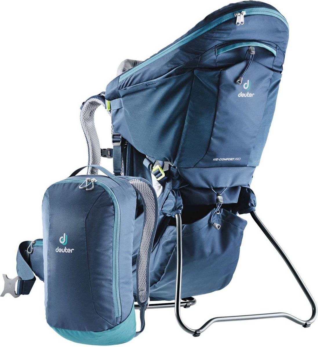 Deuter Kid Comfort Pro, Baby bærerygsæk, Dreng/Pige, 22 kg, Blå, Polyamid