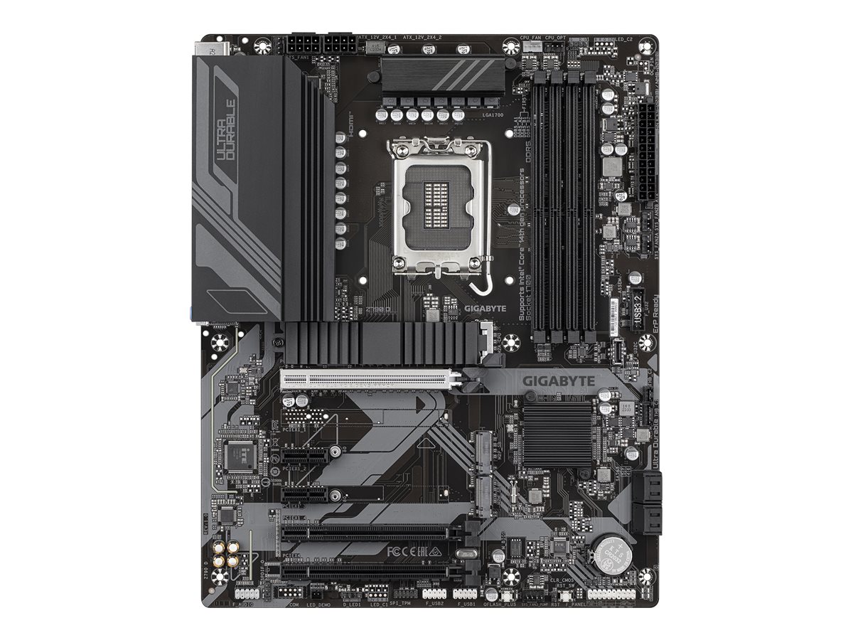 Gigabyte Z790 D - 1.0 - bundkort - ATX - LGA1700 sokkel - Z790 Chipset - USB 3.2 Gen 1, USB-C 3.2 Gen2, USB-C 3.2 Gen 1, USB 3.2 Gen 2 - 2.5 Gigabit LAN - onboard grafik (CPU påkrævet) - HD Audio (8-kanaler)
