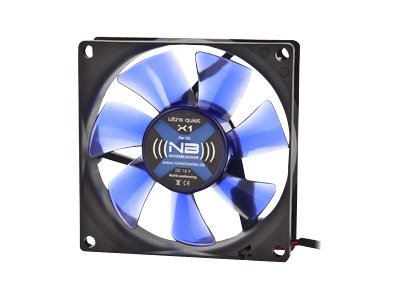 Noiseblocker BlackSilentFan X1 Fan 1-pack Sort 80 mm