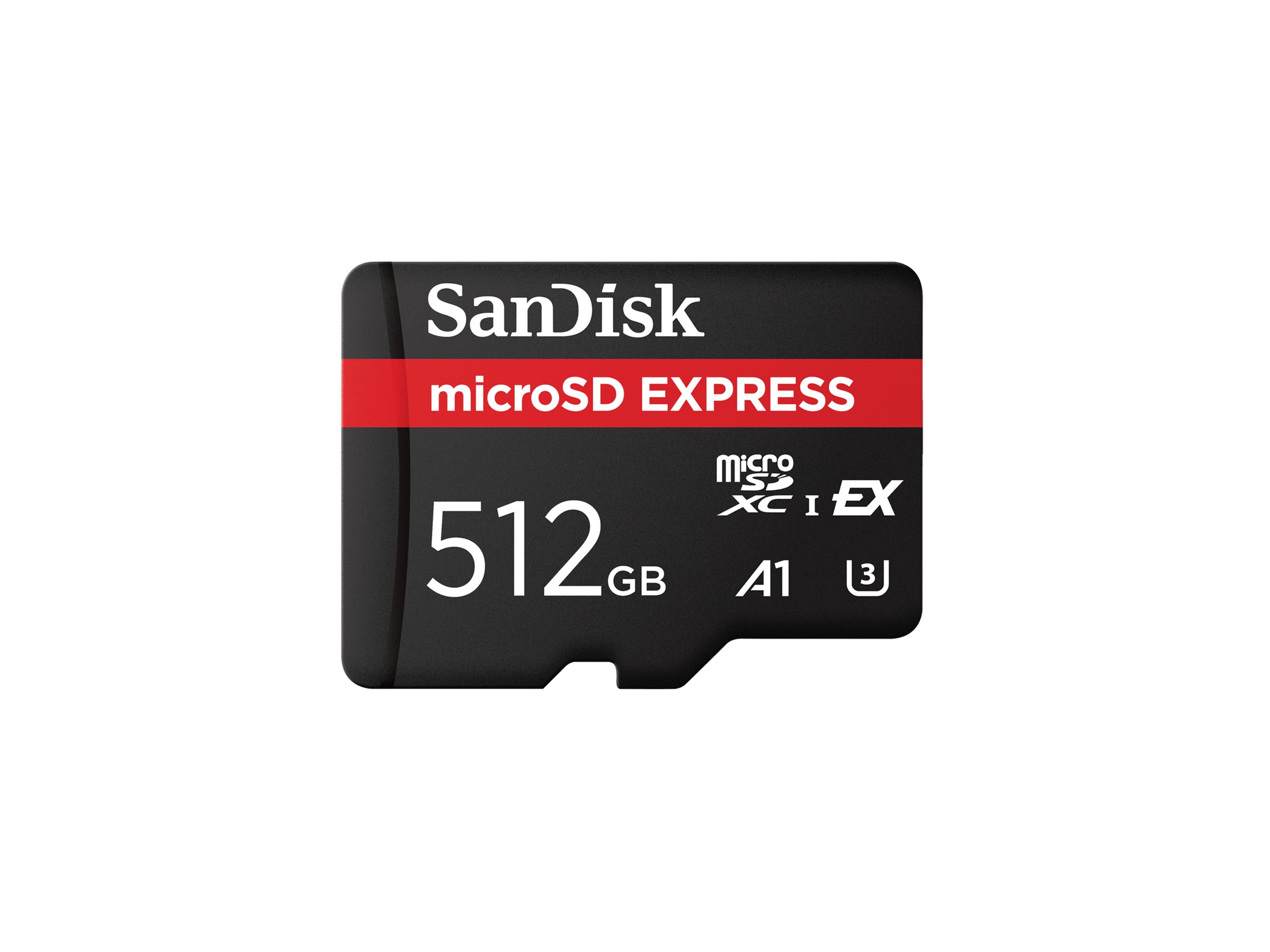 SanDisk Express - Flashhukommelseskort - 512 GB - A1 / UHS-I U3 - microSD PCI Express Gen 3.1 UHS-I