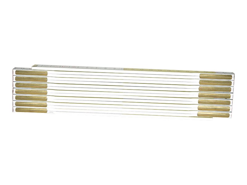 Stanley - Folderegel - 2 m - Klingebredde: 17 mm - træ - hvid, gul