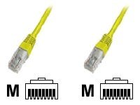 Goobay Netværkskabel CAT 5e, U/UTP, gul, 3 m kobberbeklædt aluminiumleder (CCA)