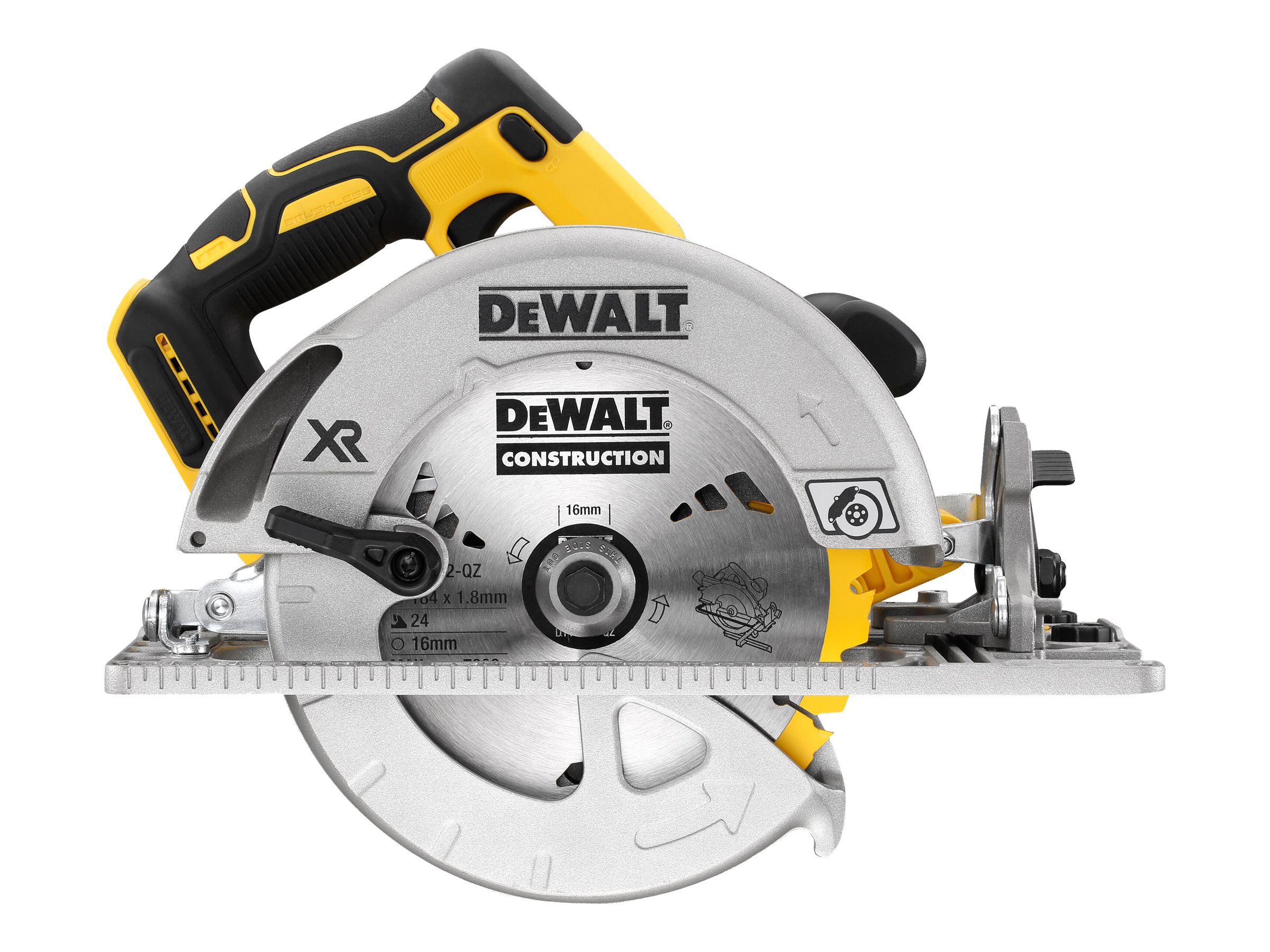 DeWALT - Cirkelsav - ledningfri - 184 mm - intet batteri - 18 V - SOLO