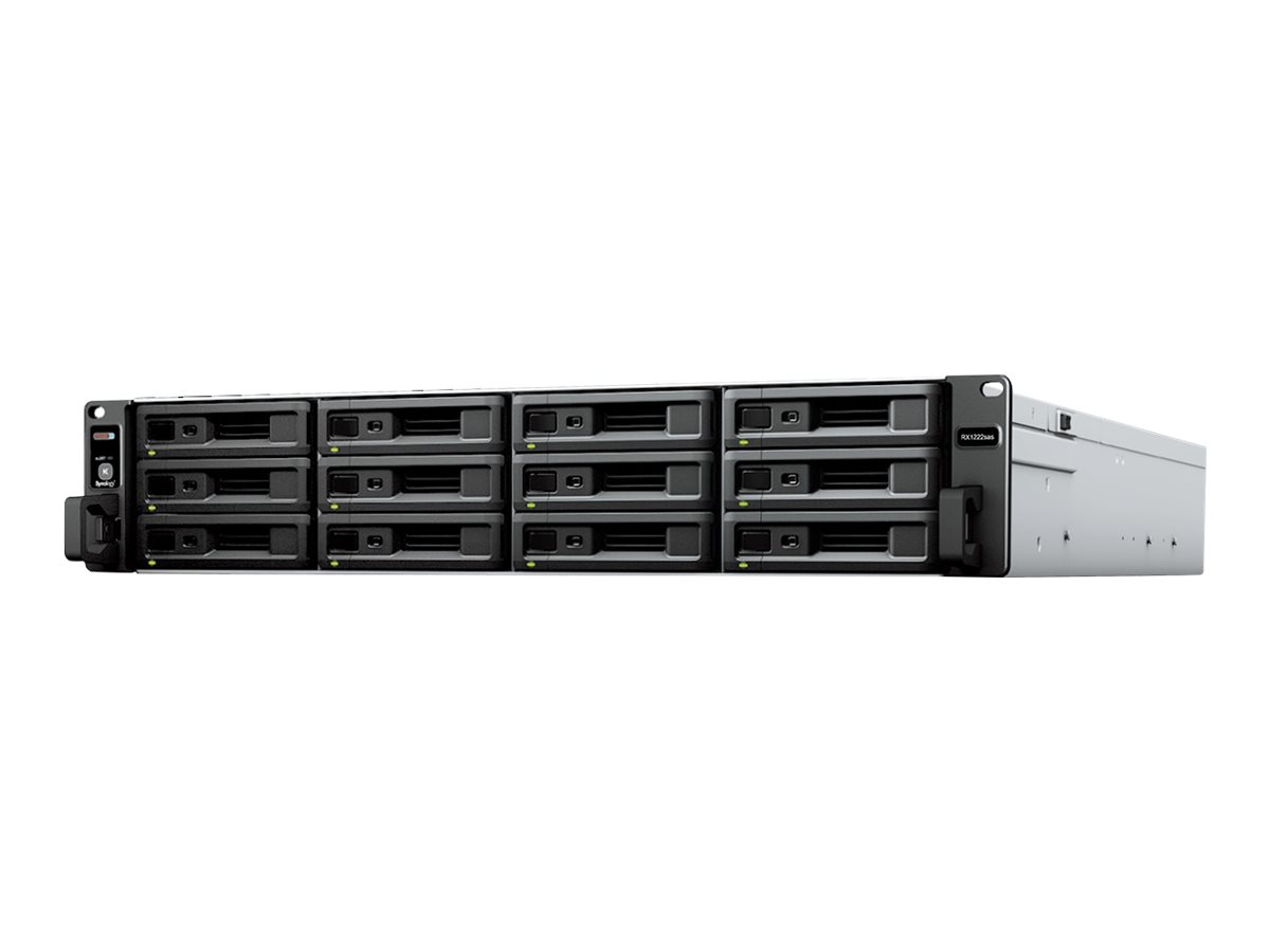 Synology RX1222sas Expansion Unit - Lagringskabinet - 12 bays (SATA-600 / SAS) - rackversion - 2U
