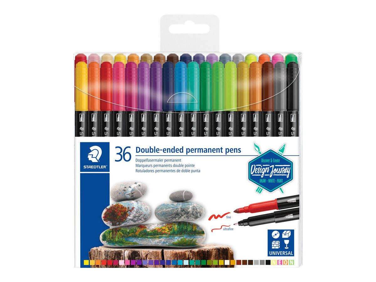 STAEDTLER Design Journey 3187 Dobbeltspids-markør Assorteret billede