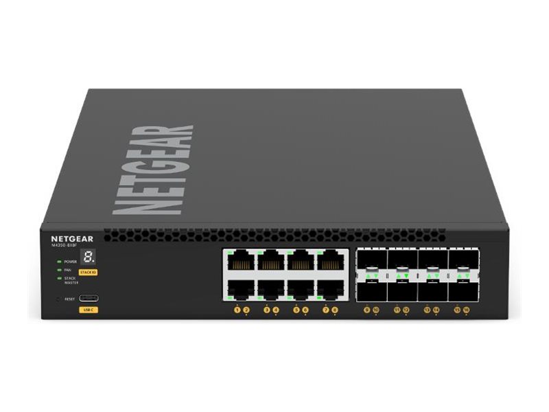 Netgear M4350-8X8F Fully Managed Switch 8x10G/Multi-Gig and 8xSFP+ (XSM4316)