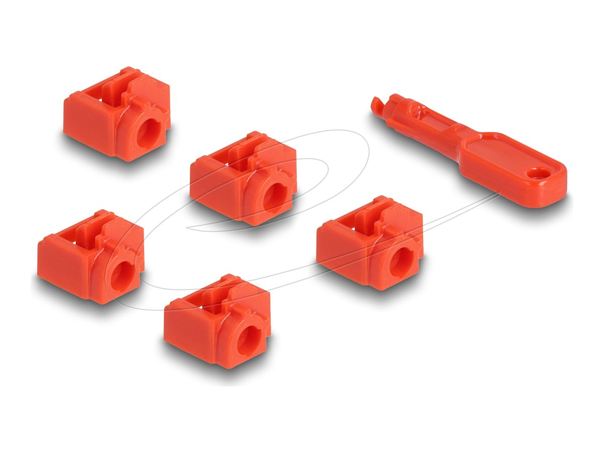 DeLOCK RJ45 Port Blocker Set for RJ45 jack 10 pieces