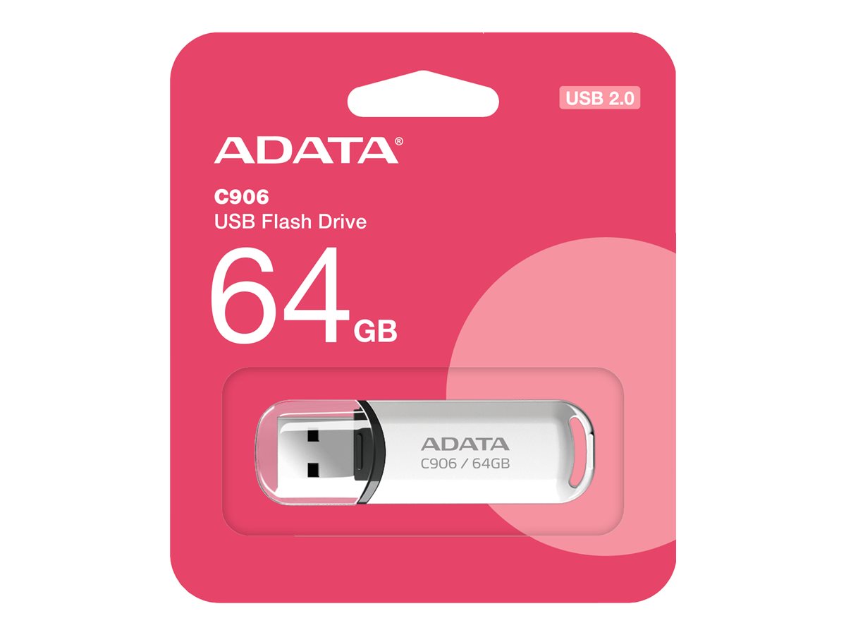 ADATA Classic Series C906 64GB USB 2.0 USB stick Hvid