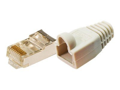 LogiLink MP0011, CAT5e, Grå, Plast, Guld, 100 stk