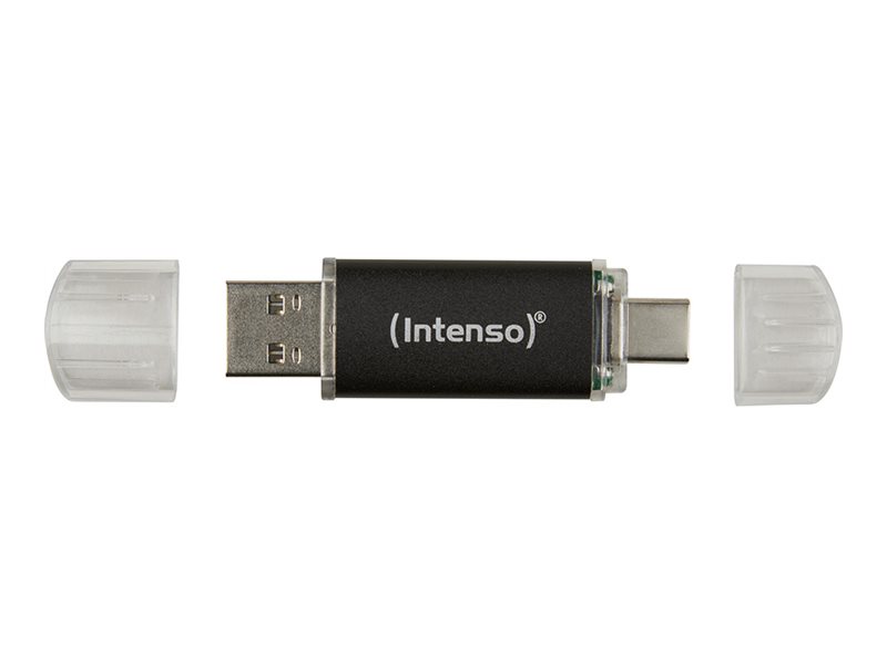 Intenso Twist Line - USB flashdrive - 256 GB - USB 3.2 Gen 1 / USB-C - antracit (sort)