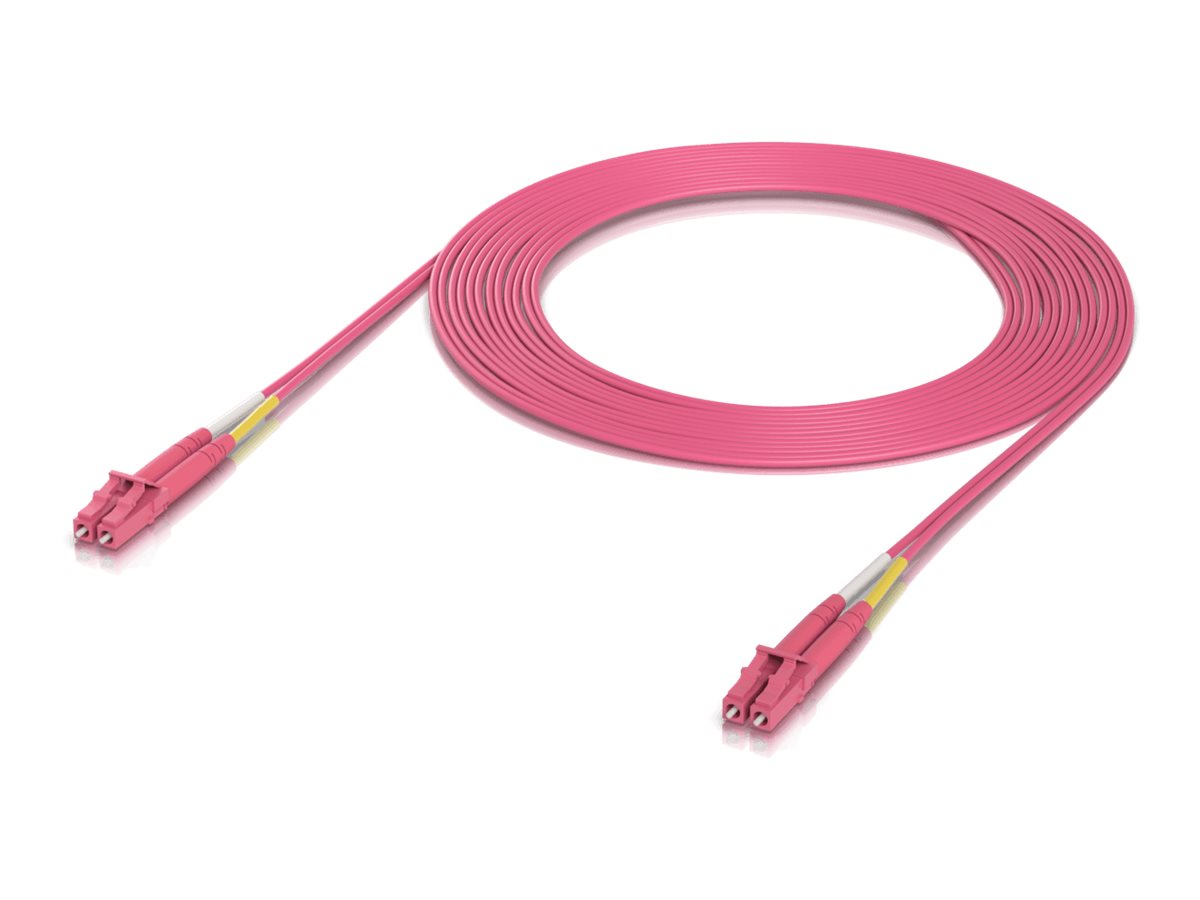 Ubiquiti UniFi OM4 Duplex LC UPC Fiber Patch Cable 3m (50-Pack) - Pink - 3m