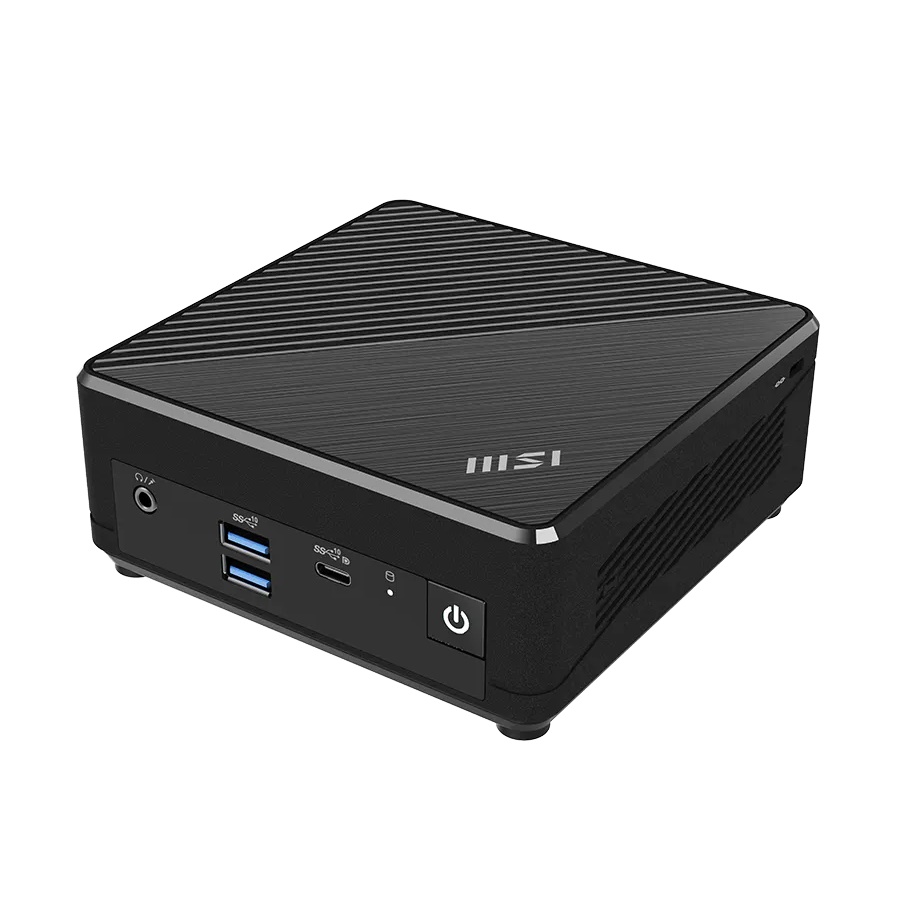 MSI Cubi N ADL S 098EU - Mini PC N-series N200 / op til 3.7 GHz - RAM 4 GB - SSD 128 GB - UHD Graphics - Gigabit Ethernet - Win 11 Pro - skærm: ingen - sort