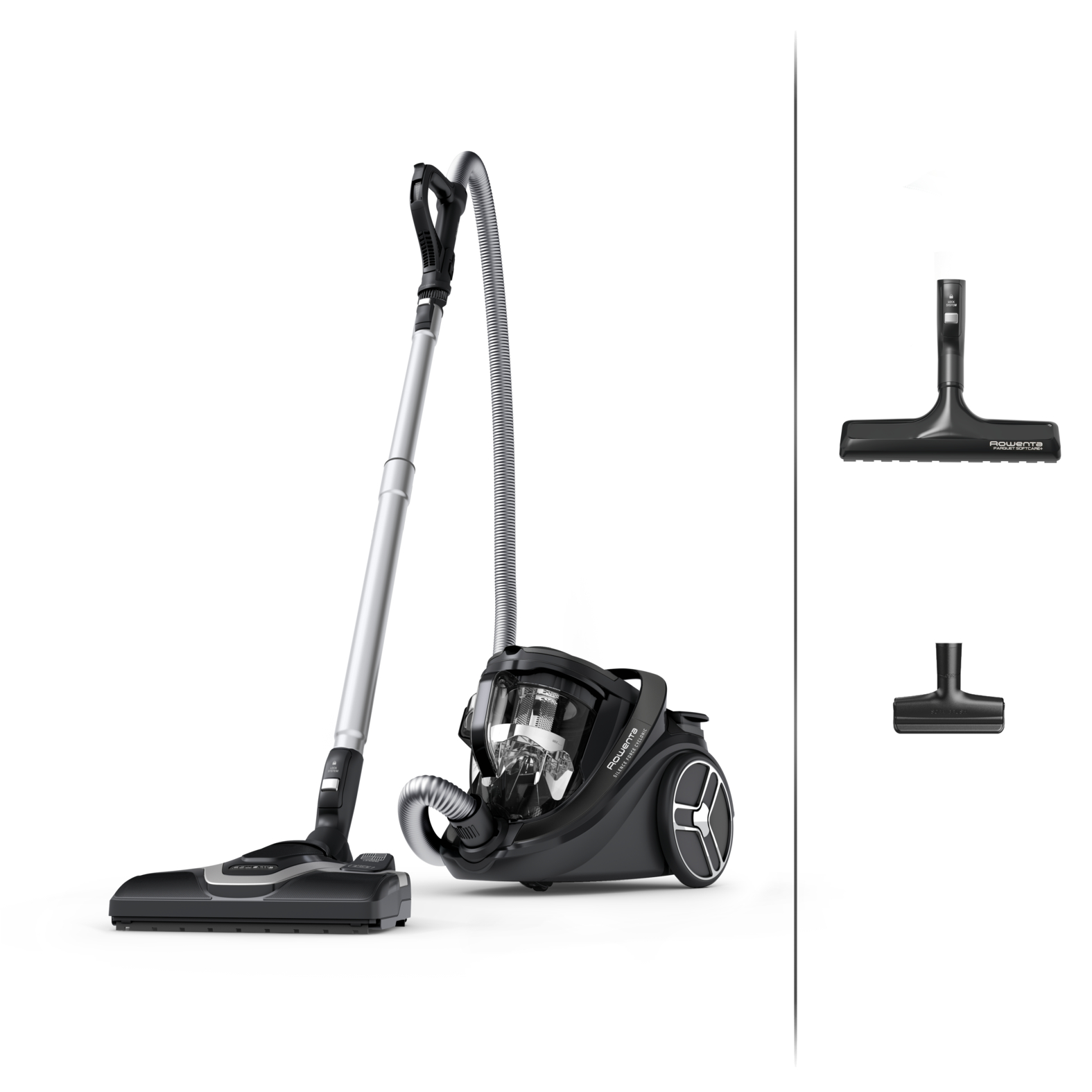 Rowenta Silence Force RO7935, 500 W, Beholder vakuum, Dry, Poseløs, 2,5 L, HEPA